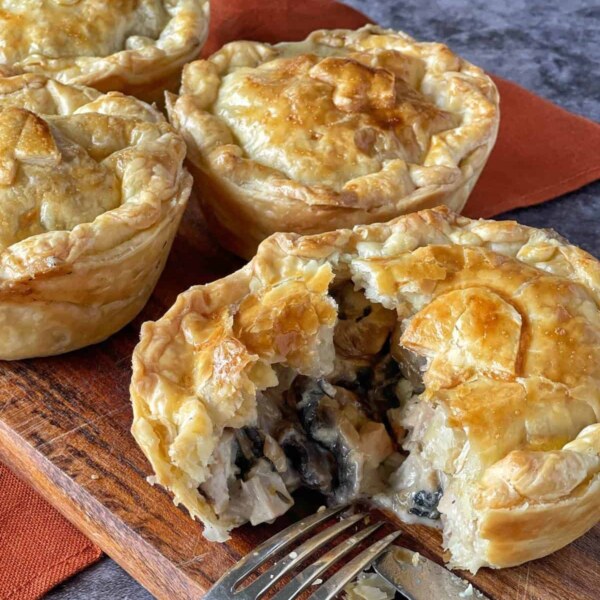 Individual Chicken & Mushroom Pie