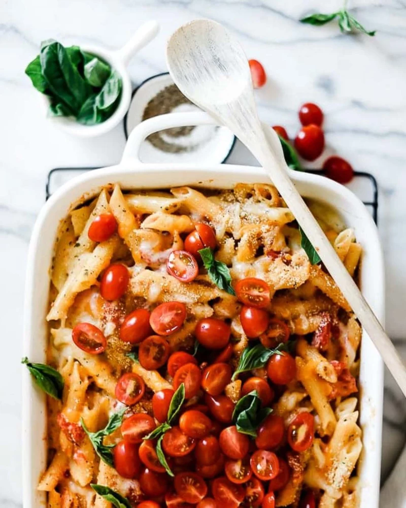 Three Cheese Penne Pasta Bake